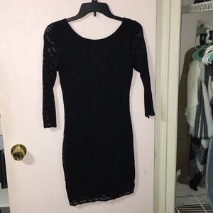 Black lace dress